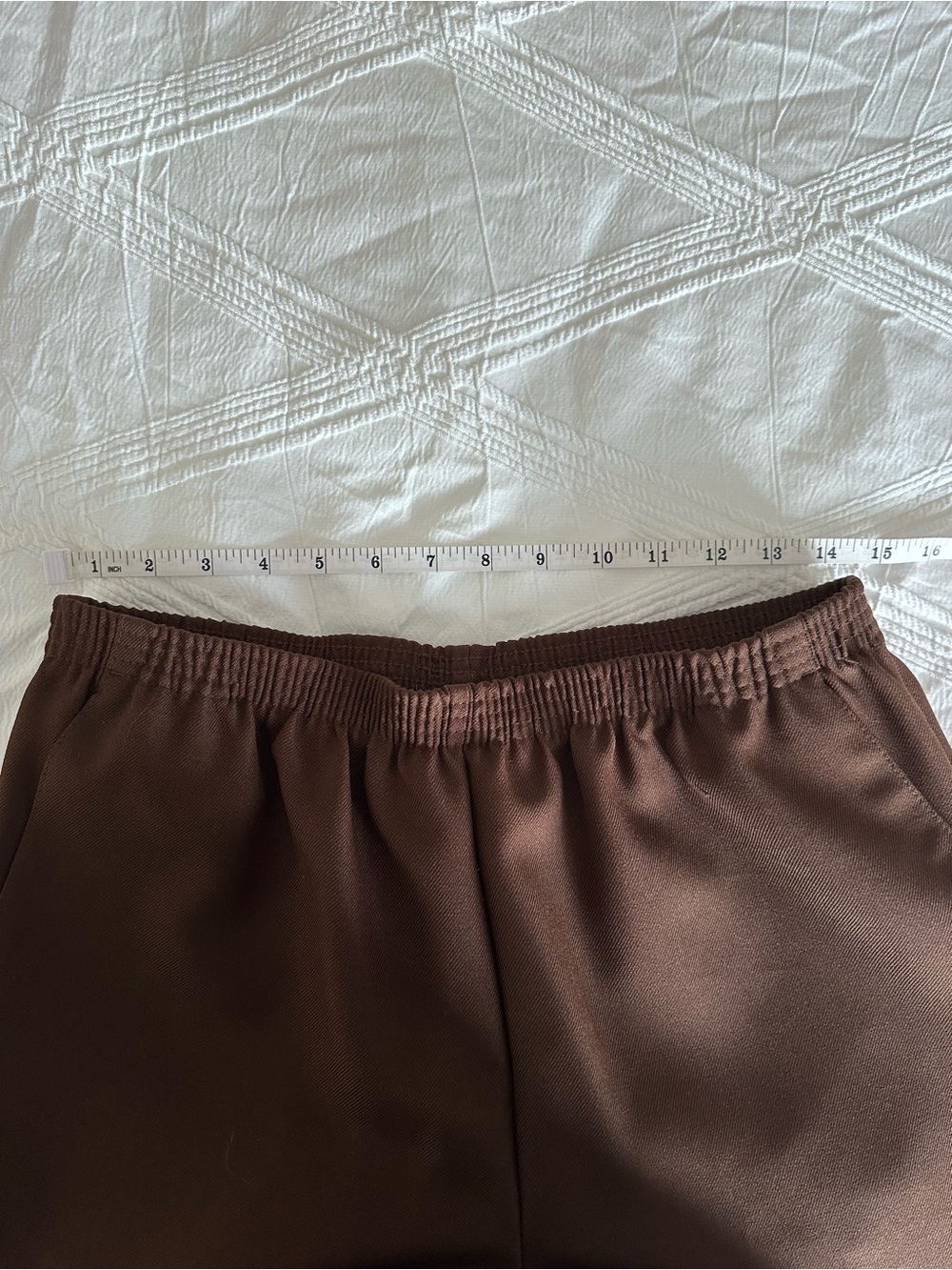 Alfred Dunner Brown Trouser Pants Elastic Waist - Picture 7 of 8